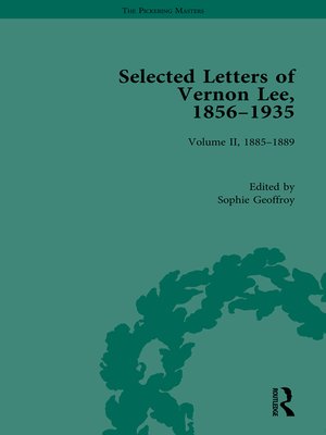 cover image of Selected Letters of Vernon Lee, 1856–1935